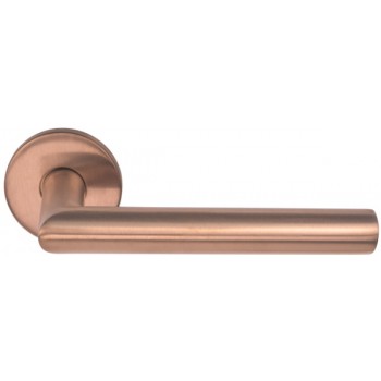 Deurklink Basic LB2 19mm rond rozet PVD mat brons Deurklink Basic LB2 19mm rond rozet PVD mat brons