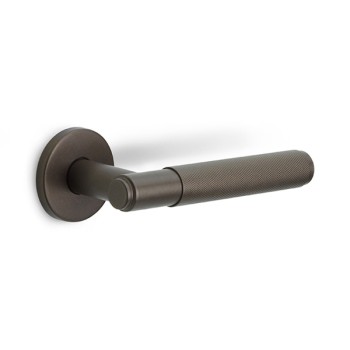 Deurklink Basic LB5 22mm rond rozet brons
