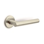 Deurklink Basic LB7 19mm rond rozet PVD champagne