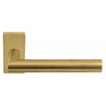 Deurklink Basic LB2 19mm rechthoek rozet PVD mat goud