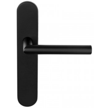 Deurkruk op schild Basic LB2-19P13 19mm mat zwart Deurkruk op schild Basic LB2-19P13 19mm mat zwart
