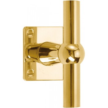 Deurkruk Timeless 1910TMRV45 vierkant rozet messing ongelakt