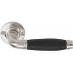 Deurkruk Timeless 1934GRR50 rond rozet geveerd mat nikkel ebbenhout 