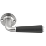 Deurkruk Timeless 1952GRR50 rond rozet geveerd glans nikkel 