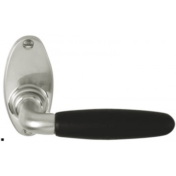 Deurkruk Timeless 1931GRO mat nikkel ebbenhout