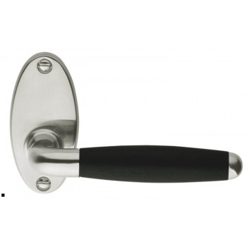 Deurkruk Timeless 1932MRO mat nikkel ebbenhout ovaal