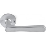 Deurkruk Timeless 1935PR PVD rond rozet geveerd mat nikkel 