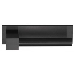 Deurkruk Bobby EK100-G PVD mat zwart op horizontaal schild 