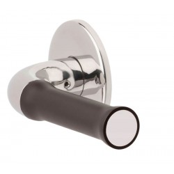 Deurkruk Nour EV100/64 gepolijst RVS mat zwart