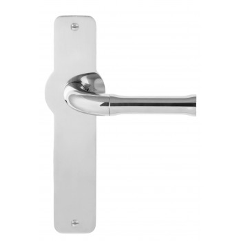 Deurkruk op schild Nour EV100P210SFC gepolijst RVS