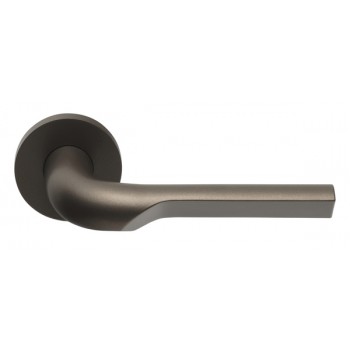 Deurkruk Rivio GL100 rond rozet ongeveerd brons Deurkruk Rivio GL100 rond rozet ongeveerd brons