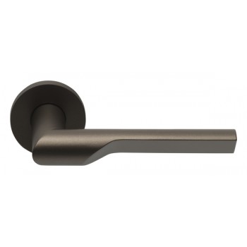 Deurkruk Rivio GL101 rond rozet ongeveerd brons Deurkruk Rivio GL101 rond rozet ongeveerd brons