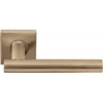 Deurklink LB7 vierkant geveerd rozet PVD licht brons 