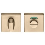 Toiletgarnituur Basic BSQWC53 PVD licht brons met vrij bezet indicatie