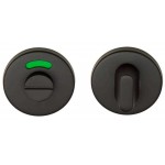 Toiletgarnituur D6 mat zwart met vrij bezet indicatie