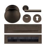 Complete voordeurset brons