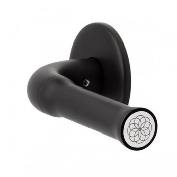 Deurkruk Nour EV100/64 rond rozet mat-zwart