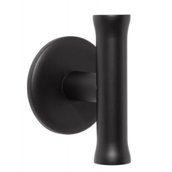 Deurkruk Nour EV102/64 rond rozet mat zwart