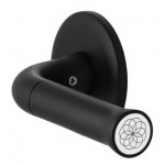 Deurkruk Nour EV101/64 rond rozet mat-zwart