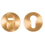 Veiligheidscilinderrozet BVEIL-KT mat goud PVD