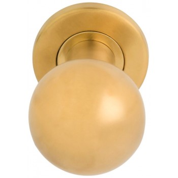 Voordeurknop LB501D mat goud PVD (draaibaar)