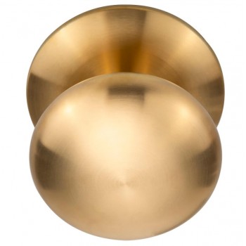 Voordeurknop LB80V mat goud PVD