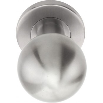 Voordeurknop LB501D Mat RVS (draaibaar)