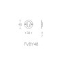 Cilinderrozet FVBY48 RVS