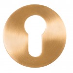 Cilinderplaatje Nour PVD mat goud