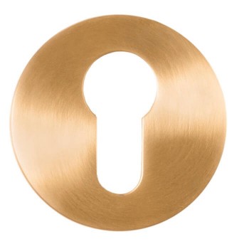 Cilinderplaatje Nour PVD mat goud