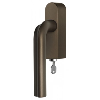 Draaikiep Eclipse afsluitbaar DR100-DKLOCK brons links