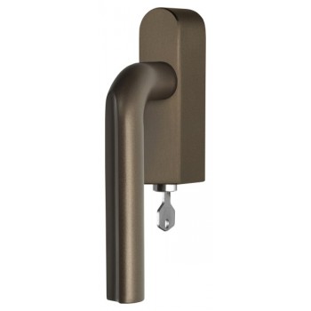 Draaikiep Eclipse afsluitbaar DR101-DKLOCK brons links