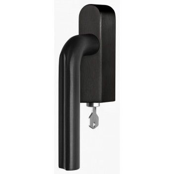 Draaikiep Eclipse afsluitbaar DR101-DKLOCK PVD mat zwart links