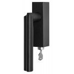 Draaikiep Eclipse afsluitbaar DR102-DKLOCK PVD mat zwart links