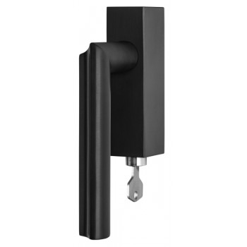 Draaikiep Eclipse afsluitbaar DR102-DKLOCK PVD mat zwart links