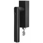 Draaikiep Eclipse afsluitbaar DR103-DKLOCK PVD mat zwart links