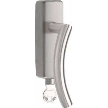 Draaikiepgarnituur afsluitbaar LB4-DKLOCK-O Mat RVS en diverse finishes Draaikiepgarnituur afsluitbaar LB4-DKLOCK-O Mat RVS en diverse finishes