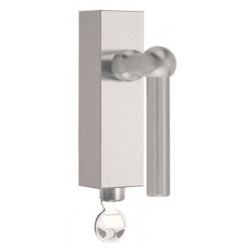 Draaikiepsluiting afsluitbaar FVL85-DKLOCK mat RVS