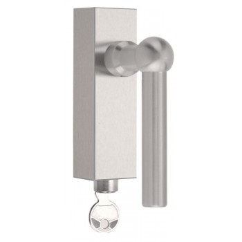 Draaikiepsluiting afsluitbaar FVL100-DKLOCK mat RVS