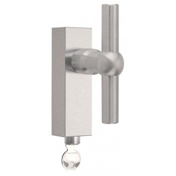 Draaikiepsluiting afsluitbaar FVT110-DKLOCK mat RVS