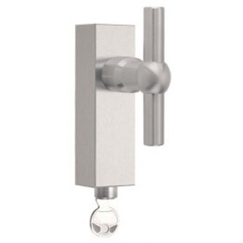 Draaikiepsluiting afsluitbaar FVT85-DKLOCK mat RVS