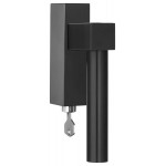 Draaikiep Bobby afsluitbaar EK102-DKLOCK PVD mat zwart