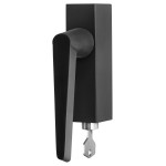 Draaikiep Cone afsluitbaar OH102-DKLOCK PVD mat zwart