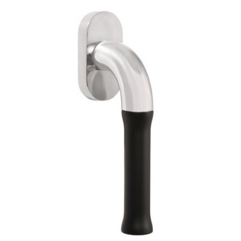 Draaikiep Nour EV100-DK-O gepolijst RVS mat zwart