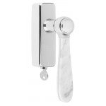 Draaikiep BOSCO afsluitbaar LZ100-DKLOCK gepolijst RVS/marmer