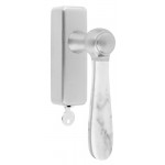 Draaikiep afsluitbaar BOSCO LZ100-DKLOCK mat RVS/marmer