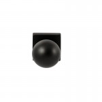 Deurkruk Sfera vierkant rozet Puurzwart