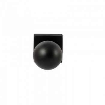 Deurkruk Sfera vierkant rozet Puurzwart