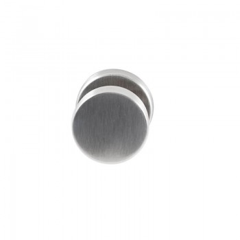 Deurkruk Piano rond rozet RVS