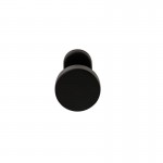 Deurkruk Piano ovaal rozet Puurzwart